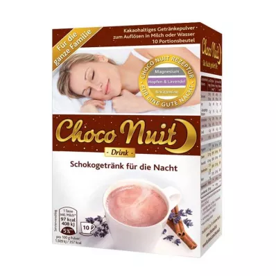Choco Nuit ar labu nakti šokolādes dzēriena pulveris, 10 gab