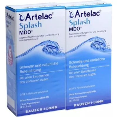 ARTELAC Splash MDO acu pilieni, 2X15 ml