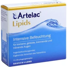 ARTELAC Lipīdi MD Acu želeja, 3X10 g
