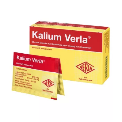 KALIUM VERLA Granulas Btl. 20 gab KALIUM VERLA Granulas Btl. 20 gab