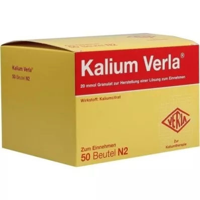 KALIUM VERLA Granulas Btl., 50 gab