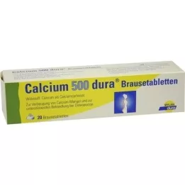 CALCIUM 500 dura putojošas tabletes, 20 gab