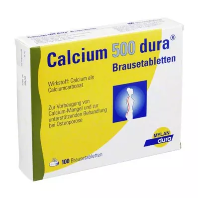 CALCIUM 500 dura putojošas tabletes, 100 gab