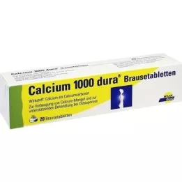 CALCIUM 1000 dura putojošas tabletes, 20 gab