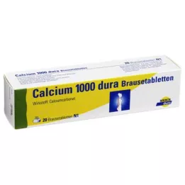 CALCIUM 1000 dura putojošas tabletes, 20 gab