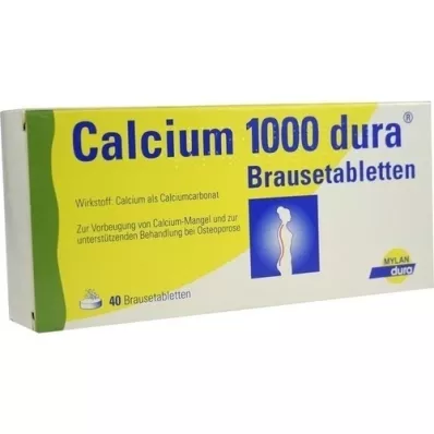 CALCIUM 1000 dura putojošas tabletes, 40 gab