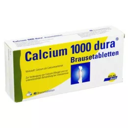 Calcium 1000 dura putojošās tabletes, 40 gab