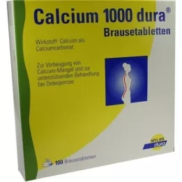 CALCIUM 1000 dura putojošas tabletes, 100 gab