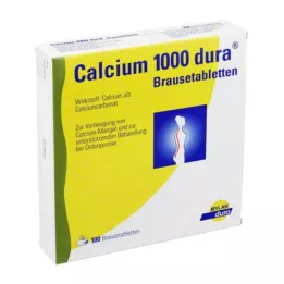CALCIUM 1000 dura putojošas tabletes, 100 gab