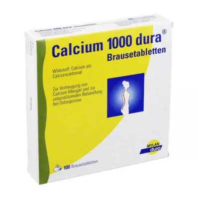CALCIUM 1000 dura putojošas tabletes, 100 gab