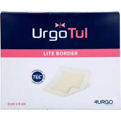 URGOTÜL Lite Border 8x8 cm pārsējs, 10 gab