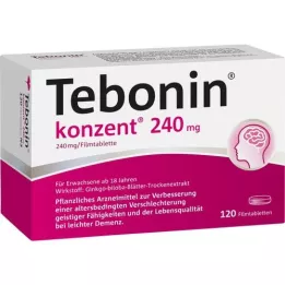 TEBONIN Konzent 240 mg apvalkotās tabletes, 120 gab