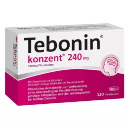 TEBONIN Konzent 240 mg apvalkotās tabletes, 120 gab
