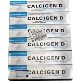 CALCIGEN D 600 mg/400 I.U. Efektīvās tabletes, 120 kapsulas