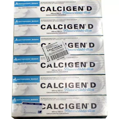 CALCIGEN D 600 mg/400 I.U. Efektīvās tabletes, 120 kapsulas
