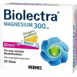 BIOLECTRA Magnijs 300 mg Direct Orange Sticks, 20 gab