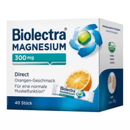 Biolectra Magnesium Direct Apelsīnu granulas, 40 gab