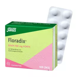 FLORADIX Dzelzs 100 mg forte apvalkotās tabletes, 100 gab