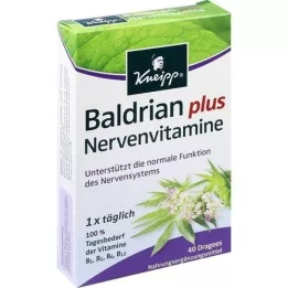 KNEIPP Valerīns plus nervu vitamīni apvalkotās tabletes, 40 gab