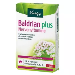 KNEIPP Valerīns plus nervu vitamīni apvalkotās tabletes, 40 gab