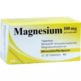 MAGNESIUM 100 mg Jenapharm tabletes, 20 gab