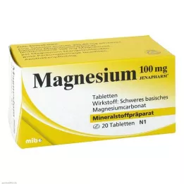 MAGNESIUM 100 mg Jenapharm tabletes, 20 gab