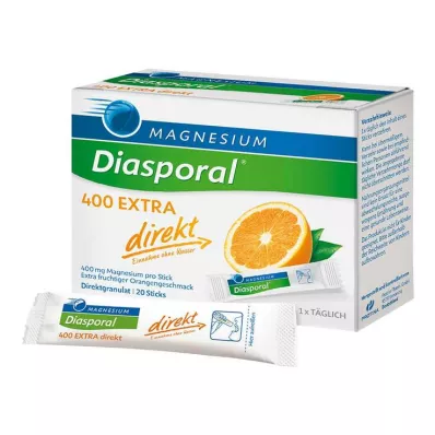 Magnesium Diasporal 400 Extra tiešās granulas, 20 gab Magnesium Diasporal 400 Extra tiešās granulas, 20 gab