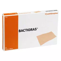 BACTIGRAS Antiseptiska parafīna marle 15x20 cm, 10 gab