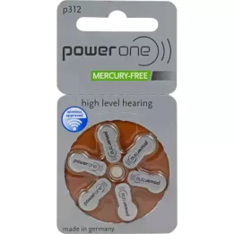 BATTERIEN Hör PowerOne 312, 6 gab