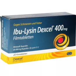 IBU-LYSIN Dexcel 400 mg apvalkotās tabletes, 20 gab