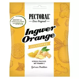 PECTORAL Ingvera apelsīnu konfektes bez cukura, 60 g