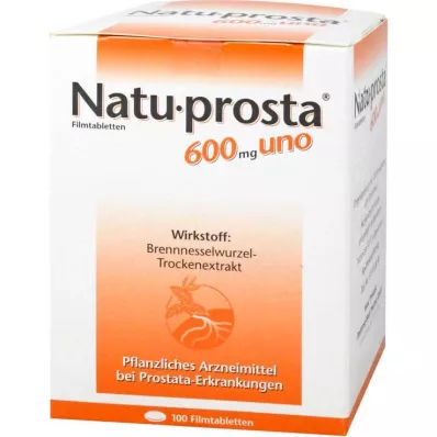 Natuprosta 600 mg uno apvalkotās tabletes, 100 gab