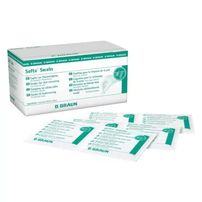 Spirta tamponi Softa Swabs, 100 gab