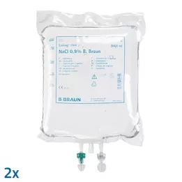 Sāls šķīdums 0,9% B.Braun skalošanas šķīdums Ecob.Click, 2X5000 ml