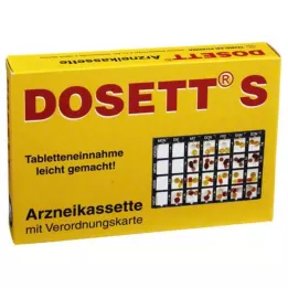 DOSETT S Zila medikamentu kasete, 1 gab
