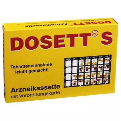 DOSETT S Zila medikamentu kasete, 1 gab