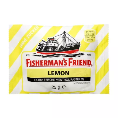 Fishermans Friend Lemon bez cukura pastilas, 25 g