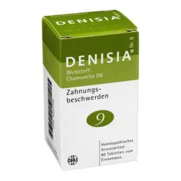 DENISIA 9 zobu rišanas diskomforta tabletes, 80 gab
