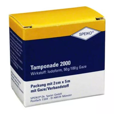 Tamponāde 2000 2cmx5m mērcēta, 1 gab Tamponāde 2000 2cmx5m mērcēta, 1 gab