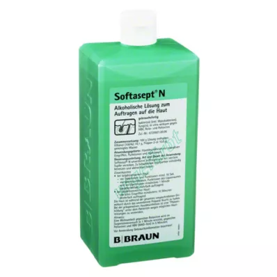 Softasept® N bezkrāsains ādas dezinfekcijas līdzeklis, 1000 ml