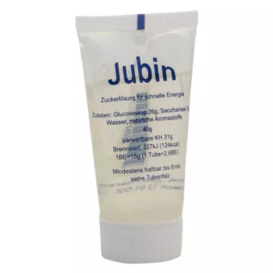 JUBIN Ātrās enerģijas cukura šķīdums, 40 g