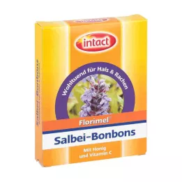 FLORIMEL Salvijas konfektes ar C vitamīnu, 50 g