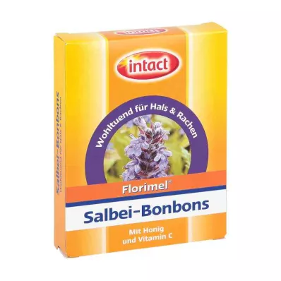 FLORIMEL Salvijas konfektes ar C vitamīnu, 50 g FLORIMEL Salvijas konfektes ar C vitamīnu, 50 g