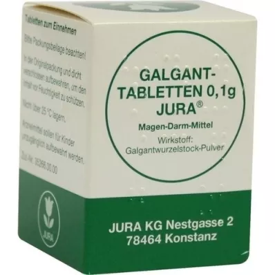 GALGANTTABLETTEN 0,1 g Jura, 100 gab