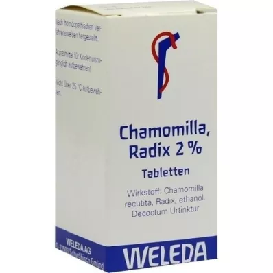 CHAMOMILLA RADIX 2% tabletes, 100 gab