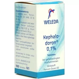 KEPHALODORON 0,1% tabletes, 100 gab