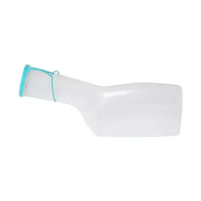 URINFLASCHE f.men plastmasas w.lid, 1 gab