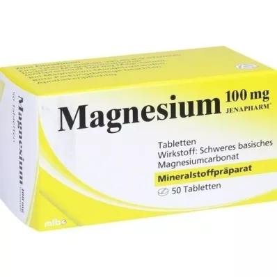 MAGNESIUM 100 mg Jenapharm tabletes, 50 gab