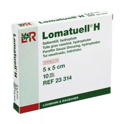 LOMATUELL H Masāžas tills 5x5 cm sterils, 10 gab