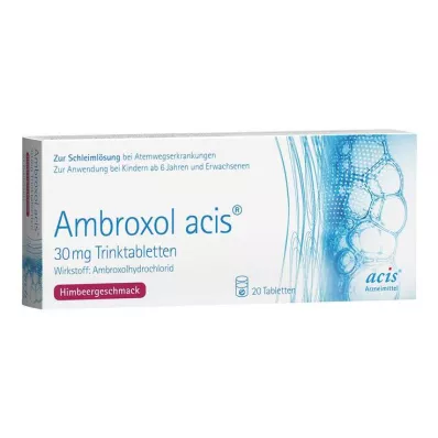 Ambroxol acis® 30 mg dzeramās tabletes, 20 gab Ambroxol acis® 30 mg dzeramās tabletes, 20 gab